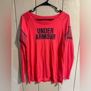 Under Armour women’s small long sleeve shirt pink